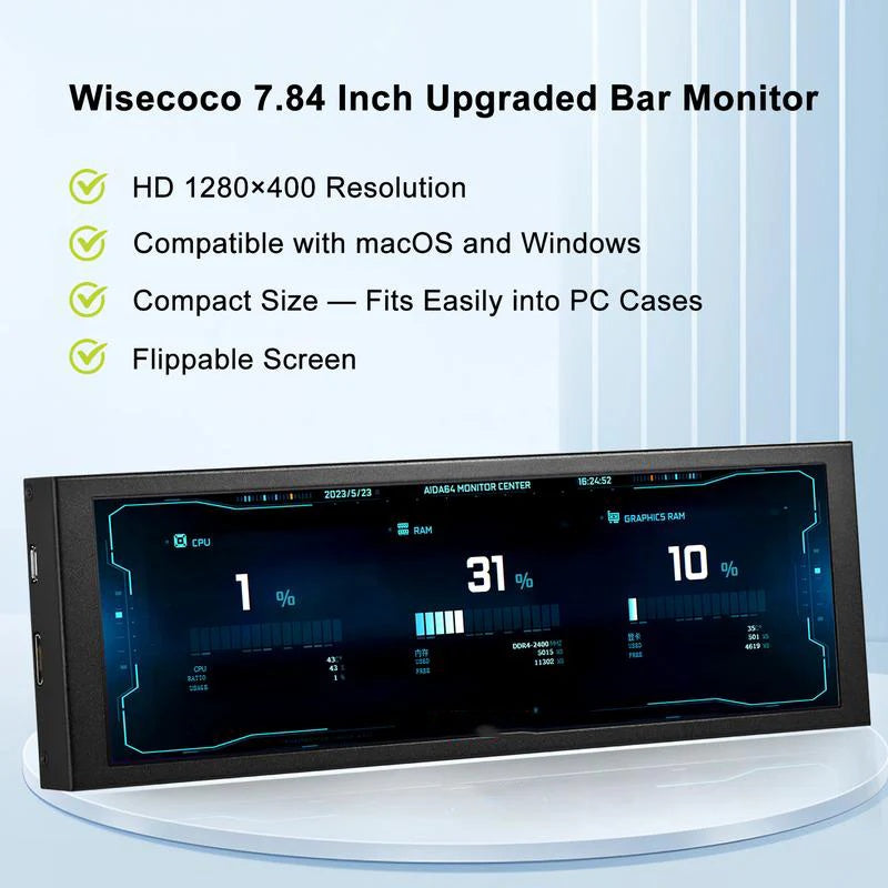 Ultra-Wide Mini Monitor | Boost Your Workspace