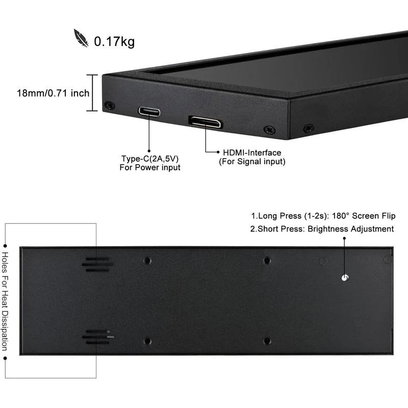 Ultra-Wide Mini Monitor | Boost Your Workspace